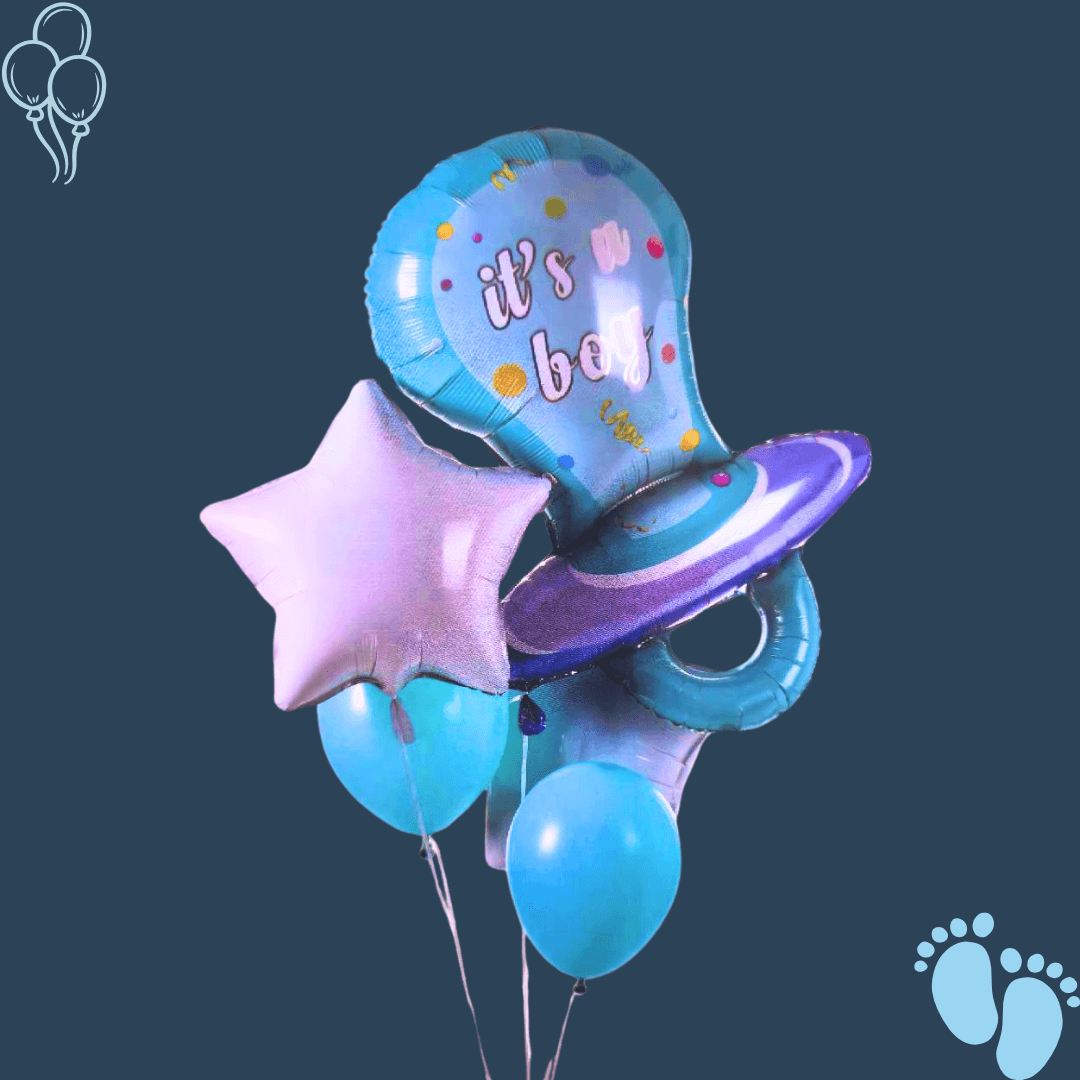 זר "תמר" -זר בלונים להולדת הבן | בלוניטי