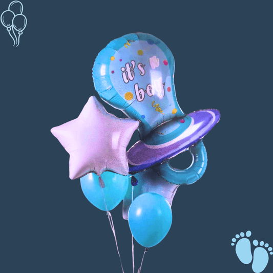 זר "תמר" -זר בלונים להולדת הבן | בלוניטי