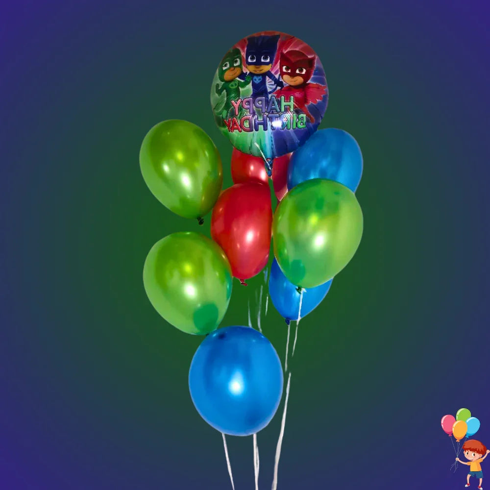 זר בלונים "כח פי ג'יי" - זר לילדים עם הדמויות האהובות | בלוניטי