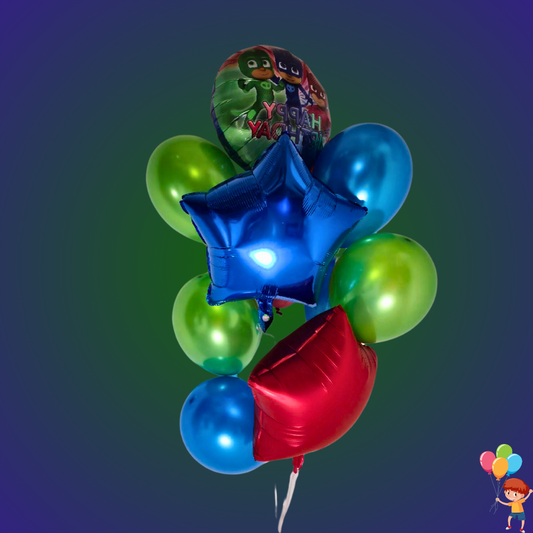 זר בלונים "כח פי ג'יי" - זר לילדים עם הדמויות האהובות | בלוניטי