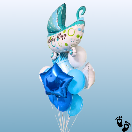 זר בלונים "ליעד" זר גדול ומכובד ליולדת | בלוניטי