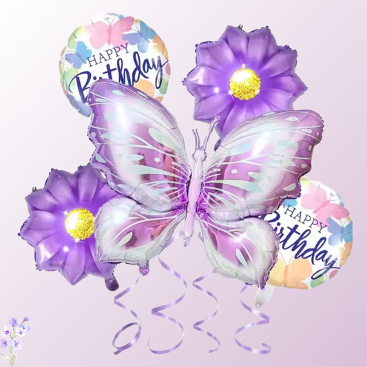 זר בלונים "ורד" - בלונים בצורת פרחים ופרפרים | בלוניטי
