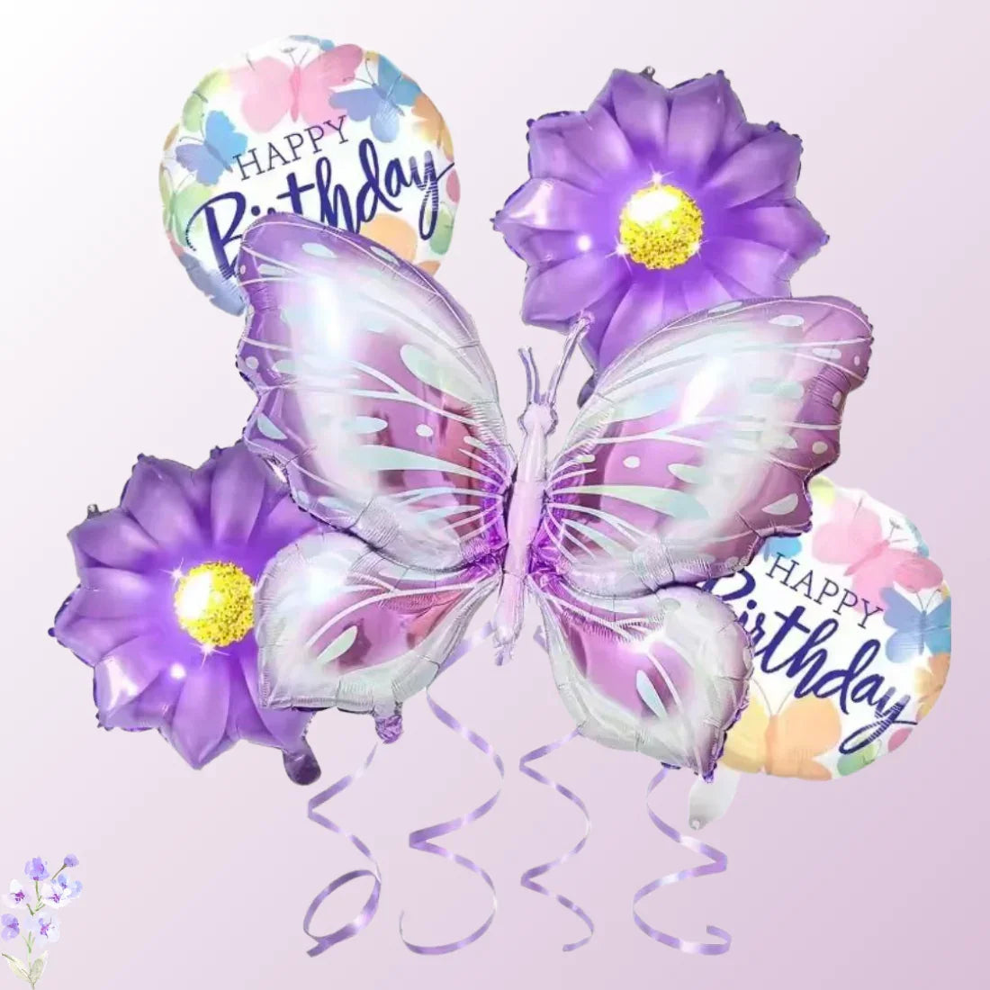 זר בלונים "ורד" - בלונים בצורת פרחים ופרפרים | בלוניטי