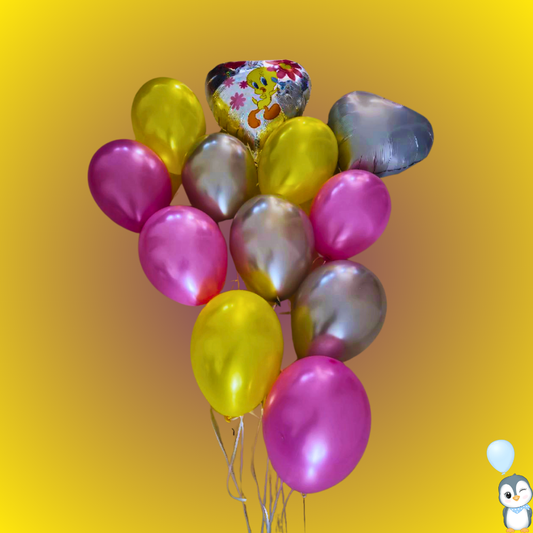 זר "טוויטי" - זר בלונים לילדות | בלוניטי