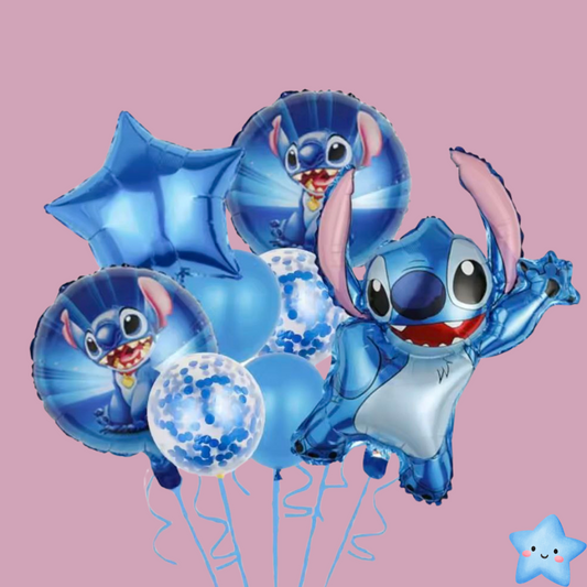 זר בלונים "סטיץ'" - זר חמוד לילדים | בלוניטי