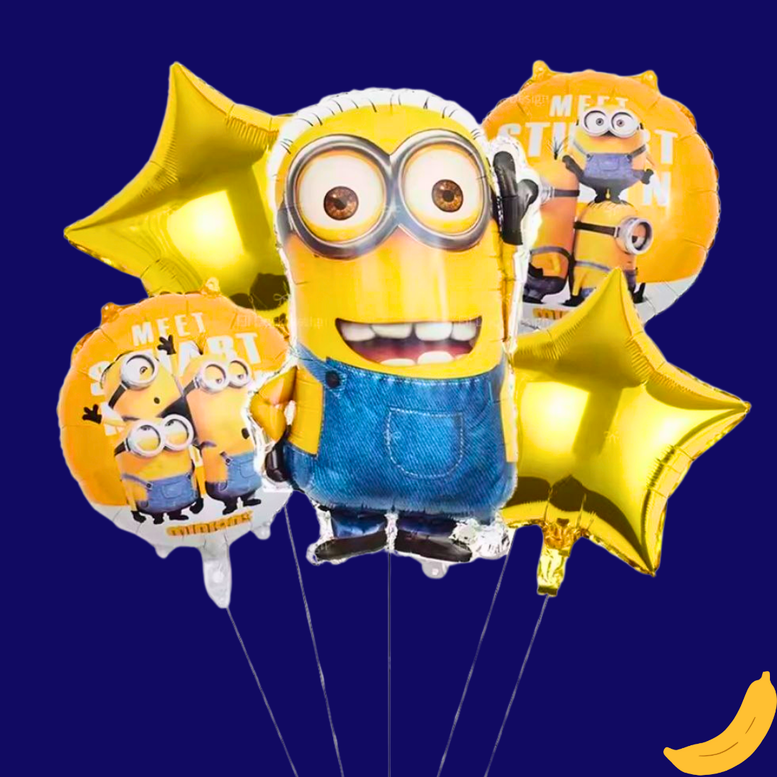 זר בלונים "יוני" - זר בכיכוב המניונים | בלוניטי