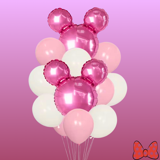 זר בלונים "תהל" - זר מיקימאוסים ורדרד | בלוניטי