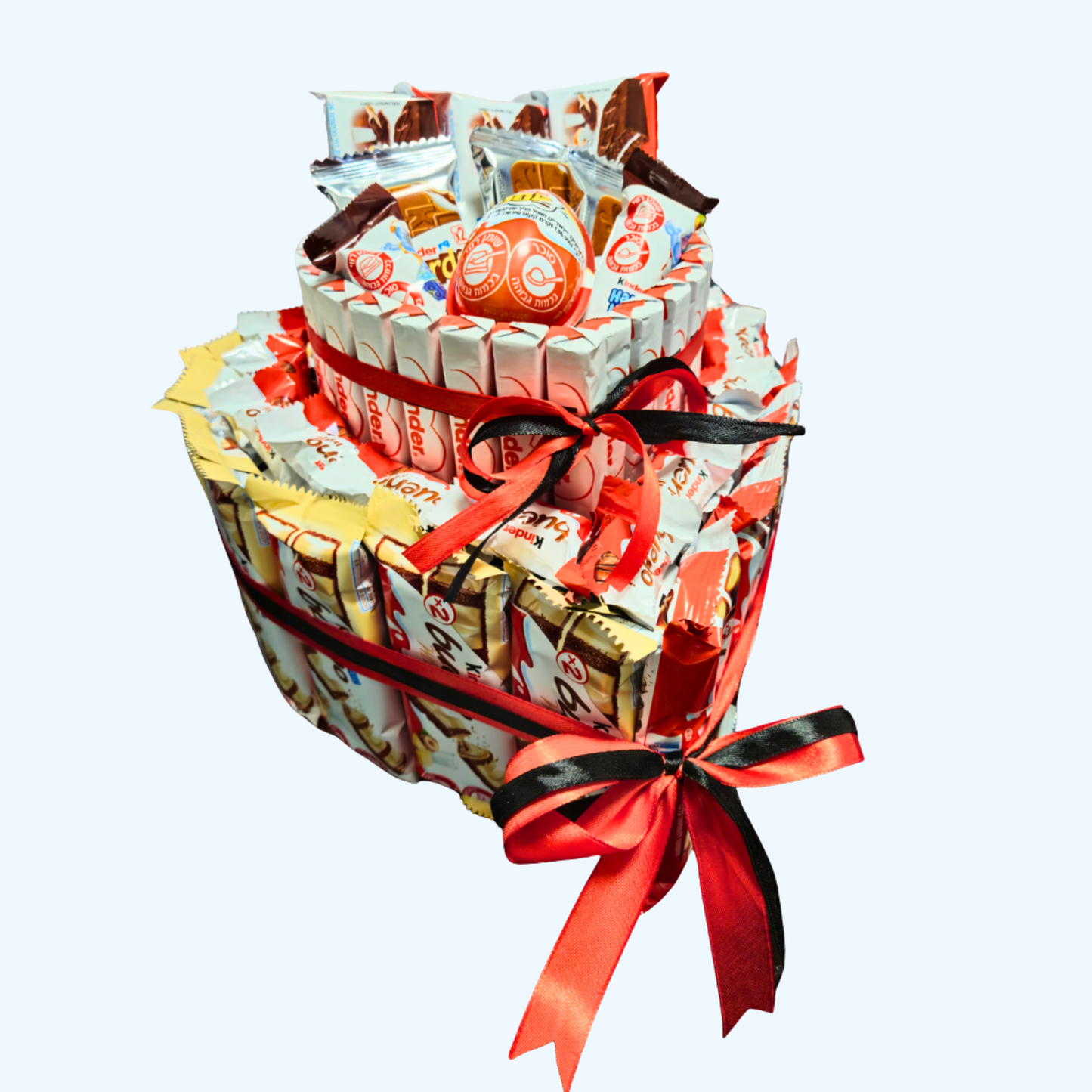 מארז קינדרים 2 קומות בצורת לב | בלוניטי