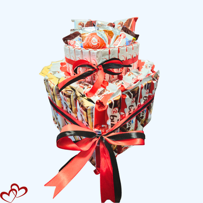 מארז קינדרים 2 קומות בצורת לב | בלוניטי