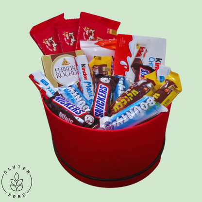 מארז שוקולד ללא גלוטן בקופסא עגולה | בלוניטי